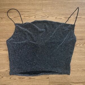 H&M sparkle crop top